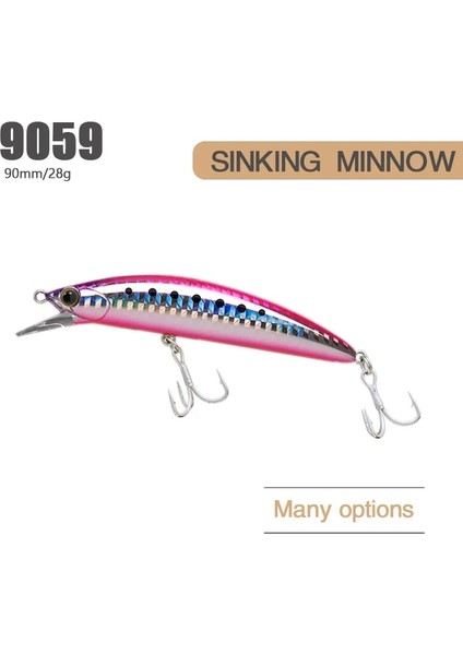 D Tarzı Uzun Atış 9 cm 26G Sığ Dalış Wobblers Minnow Jerkbait Balıkçılık Cazibesi Crankbait Sahte Yem Balıkçılık Sazan Çizgili Bas Pesca (Yurt Dışından) modelleri