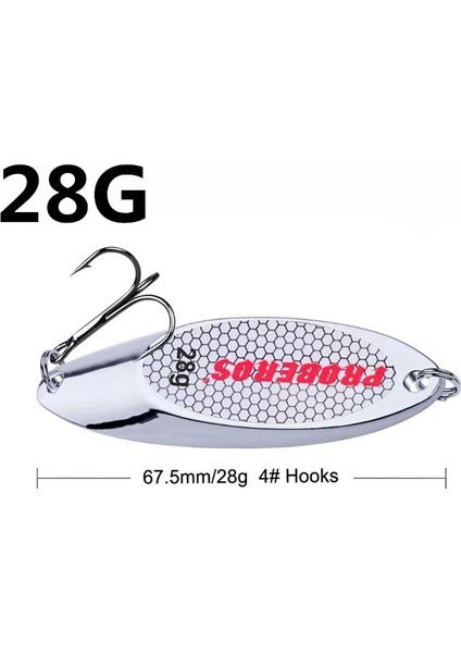 28G Tarzı 1 Adetlot Yüksek 6 Boyutları 3g 7g 10G 14G 18G 21G Payetli Gümüş Kaşık Cazibesi Balıkçılık Yemler Deniz Lures Aracı Wobblerer (Yurt Dışından)