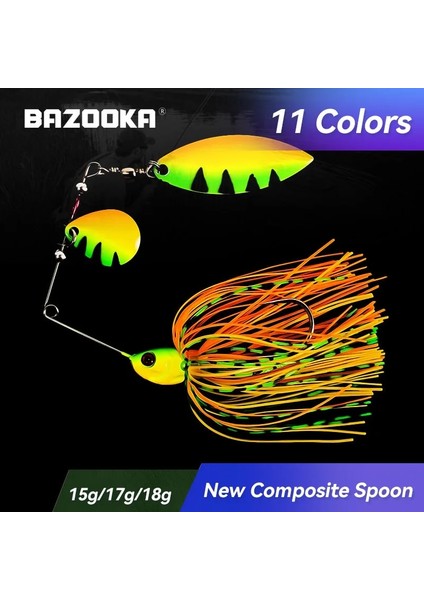 15G-CTHXL0001 Stili Bazuka Yüzmek Jigs Kitleri Balıkçılık Cazibesi Silikon Yem Etekler Döküm Jig Keskin Kanca Ers Erbait Metal Alabalık Kaşık Bas Pike (Yurt Dışından) fiyatları