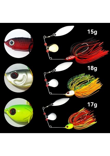 15G-CTHXL0001 Stili Bazuka Yüzmek Jigs Kitleri Balıkçılık Cazibesi Silikon Yem Etekler Döküm Jig Keskin Kanca Ers Erbait Metal Alabalık Kaşık Bas Pike (Yurt Dışından) modelleri