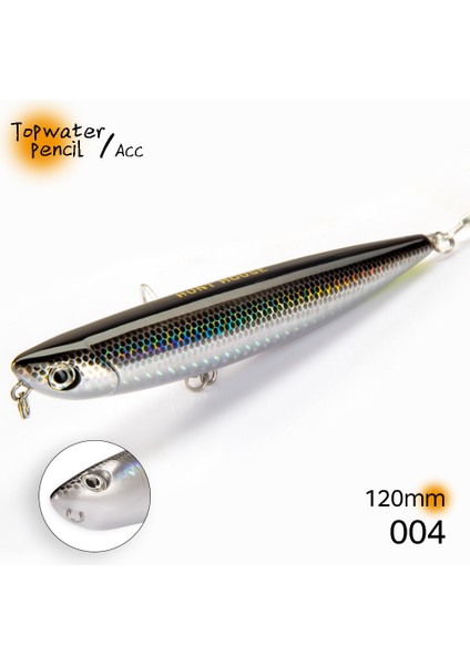 004-120MM Stili 90MM Hunthouse D02 Sparrow Kalem Yüzey Balıkçılık Cazibesi Topwater Stickbaits G Üst Yürüyüşe Pesca Bas Mücadelesi LW519 (Yurt Dışından)
