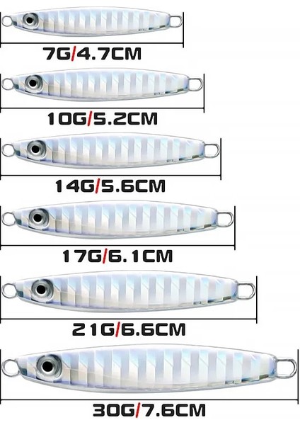 IMAB0001 Stili 30G Bazuka Metal Yavaş Jig Balıkçılık Cazibesi Sert Yapay Biyonik Yem Döküm Jig Kaşık Tekne Baskı Lazer Ton Balığı Bas Jig Kış (Yurt Dışından) modelleri