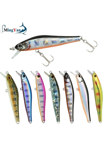 B Tarzı 1 Adet G Batan Minnow Balıkçılık Lures Yapay Yem 3D Doğal Gözler Wobbler Sert Yem Olta Takımı (Yurt Dışından) fırsatları
