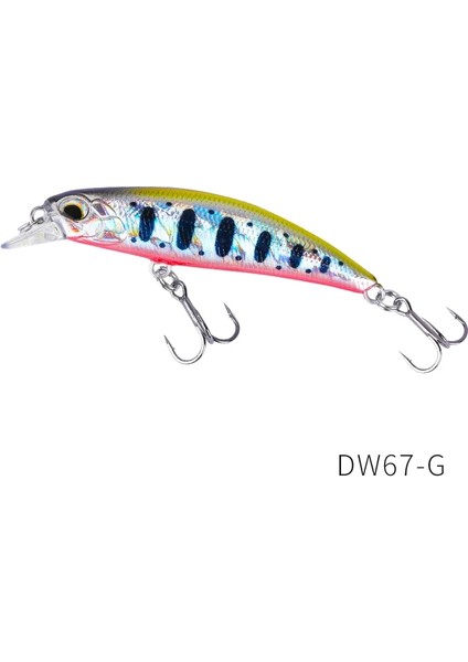 DW67-G Stili Tsurınoya Kral Minnow Balıkçılık Cazibesi Dwg Yapay Sert Yem Pike Bas Alabalık Jerkbait Nehir Wobbler Crankbait (Yurt Dışından)