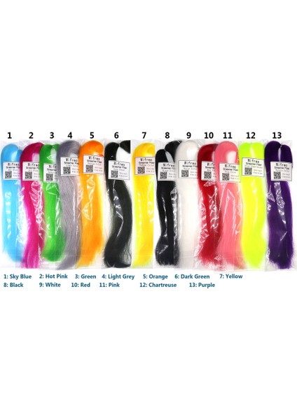 Mor Tarzı Wifreo 1 Paket 30 cm Kıvrımlı Sapıkça Minnow Fiber Çıtası Fly Fiber Bucktail Jig Kafa Bağlama Malzemesi Sinek Balıkçılık Bas Cazibesi (Yurt Dışından) indirimleri