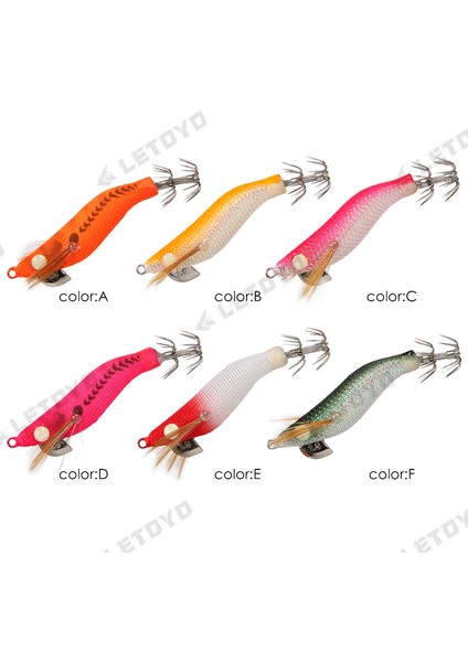 E Tarzı No.1.5 Boyutu Letoyo Egi 1.5 #1.8 #2.2 # Aydınlık Mini Kalamar Jig Arama Glow Yapay Sert Yem Keskin Kancalar Deniz Ahtapot Mürekkep Balığı Balık (Yurt Dışından)