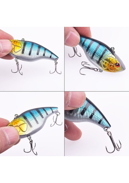 H Tarzı 1 Pc Titreşim Batan Vıb Balıkçılık Cazibesi 7.2 cm 18G Dudaksız Crankbait Yapay Sert Yem Tüm Derinlik Kış Pike Bas Kış Mücadele (Yurt Dışından) indirimleri