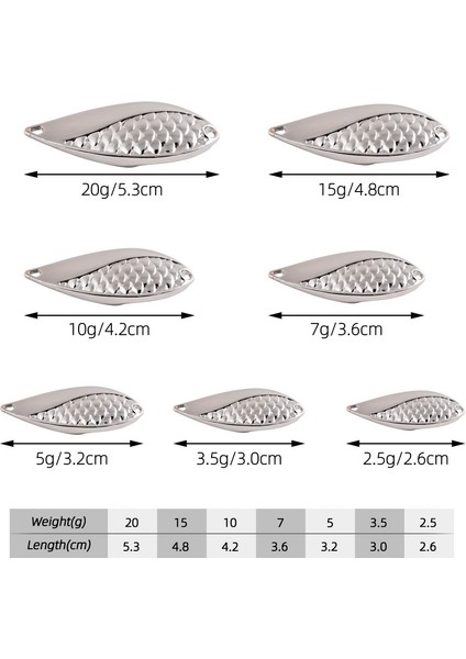10 Gümüş Kanca Stili Ake Sert Kaşık Cazibesi Metal Payetler Yemler Tiz Kanca Tüy Balıkçılık Lures Altın Gümüş 3.5gggggg (Yurt Dışından) modelleri