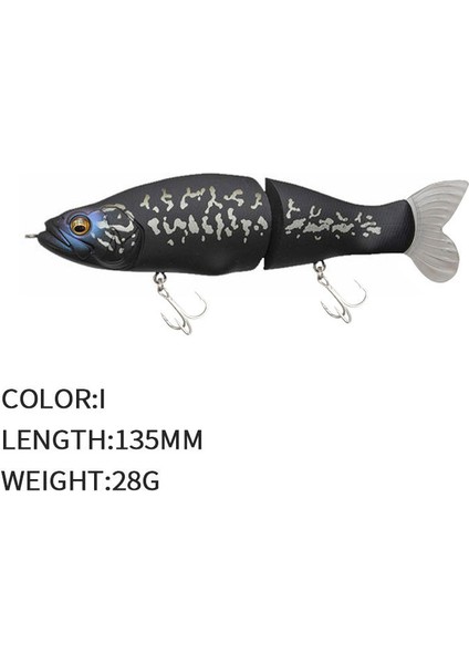 Ben Tarzım Yumuşak Kuyruklu Abs Gövde Swimbaits Turna ve Levrek Için Yumuşak Yem Üst Balıkçılık Yemleri Eklemli Minnow Wobblers (Yurt Dışından)