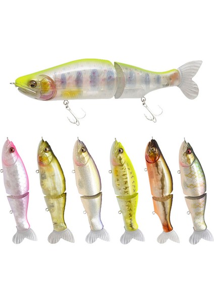 Ben Tarzım Yumuşak Kuyruklu Abs Gövde Swimbaits Turna ve Levrek Için Yumuşak Yem Üst Balıkçılık Yemleri Eklemli Minnow Wobblers (Yurt Dışından) modelleri