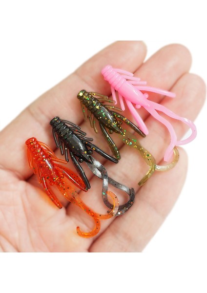 E Tarzı Jig Wobblers Silikon Yumuşak Yem Solucan Istakoz Balıkçılık Lures Karides Batan Döner Twintails Deniz Balıkçılığı (Yurt Dışından) fiyatları