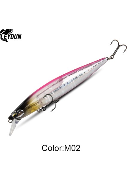 ASSIN-M02 Tarzı Leydun Yüzen Levrek Balıkçılık Yemler G Minnow Lures Flaş Bıçaklı Sert Yem Iyi Aksiyon Wobblers Pike Mücadelesi (Yurt Dışından)