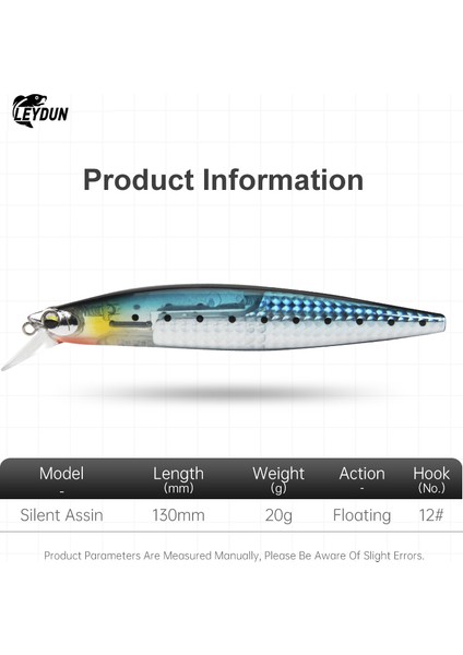 ASSIN-M02 Tarzı Leydun Yüzen Levrek Balıkçılık Yemler G Minnow Lures Flaş Bıçaklı Sert Yem Iyi Aksiyon Wobblers Pike Mücadelesi (Yurt Dışından)