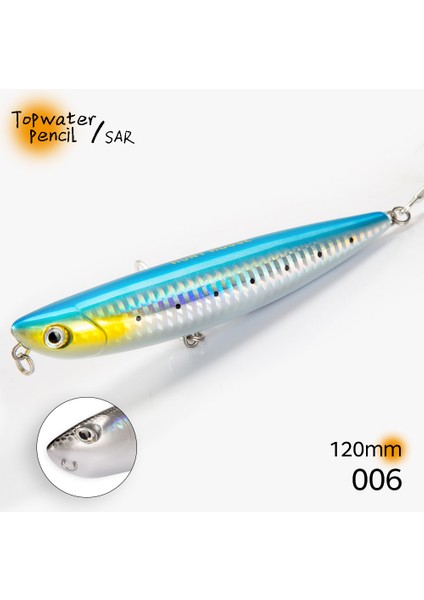 006-120MM Stili 90MM Hunthouse D02 Sparrow Kalem Yüzey Balıkçılık Cazibesi Topwater Stickbaits G Üst Yürüyüşe Pesca Bas Mücadelesi LW519 (Yurt Dışından)