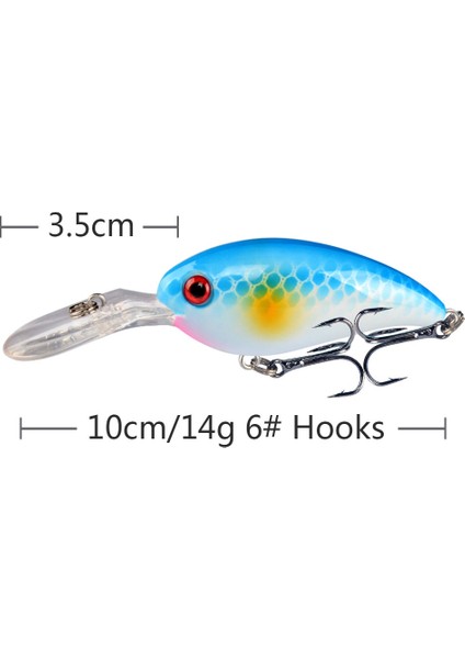No5 Tarzı 1 Adet Minnow Balıkçılık Cazibesi G Topwater Sert Yem Wobbler Jig Yem Crankbait Sazan Çizgili Bas Pesca Olta Takımı Swimbait (Yurt Dışından)
