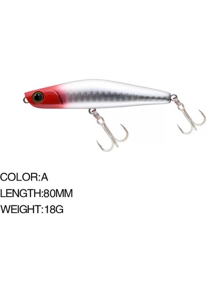 Bir Stil Uzun Atış Yavaş Yavaş Batan Minnow Tuzlu Su Balıkçılık Cazibesi G Büyük Alabalık Pike Nehir Gölü Sert Yemler Jerkbait Kalem (Yurt Dışından)