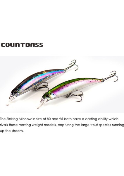 No.9 Stili 70MM Countbaking Minnow Sert Yemler Balıkçılık Yemleri Sallananlar Crankbaits Levrek Leurre Balıkçı Yemi (Yurt Dışından) fırsatları