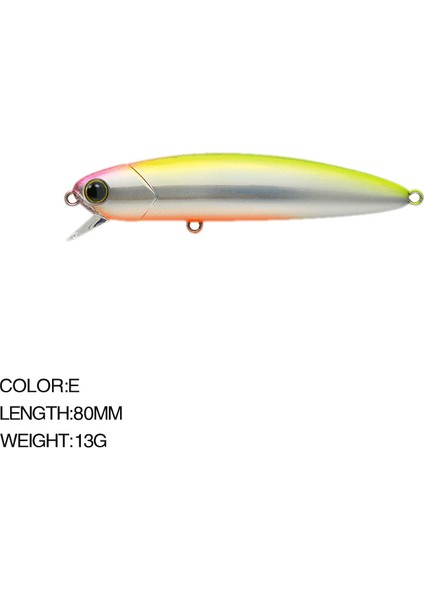 E Tarzı 2021 Minnow Balıkçılık Cazibesi Yem Ağırlıkları 13GCM Kış Mücadele Pesca Tuzlu Su Lures Articulos De Pesca Isca Yapay Sahte Balık (Yurt Dışından)