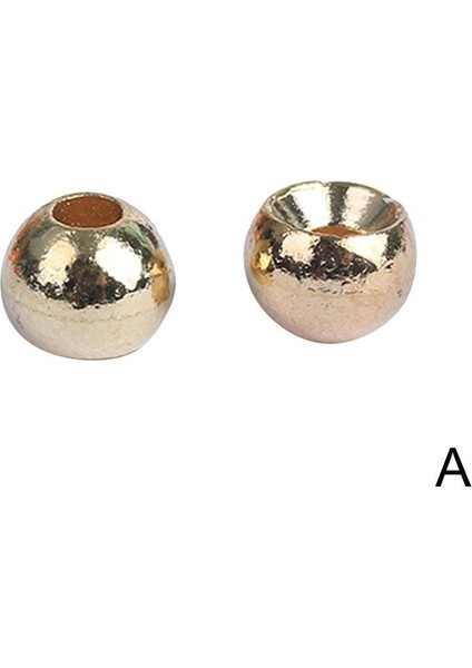 Altın Tarzı 4,6 mm Sinek Balıkçılık Kanca Tungsten Yuvarlak Boncuk Perisi Kafa Dıy Oluklu Sinek Bağlama Tungsten Fasulye Topu Olta Takımı (Yurt Dışından)