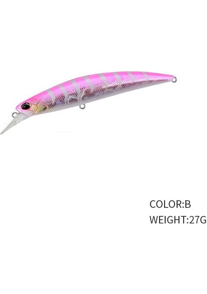 B Tarzı Yeni Minnow Balıkçılık Cazibesi G Peche Trolling Isca Yapay Sert Yem Crankbait Levrek Sazan Wobbler Olta Takımı (Yurt Dışından)