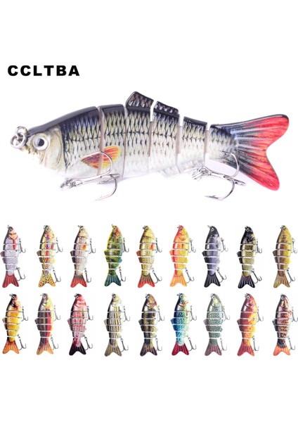 Tlg Shop CC25-04 Tarzı Ccltba 6 Eklemli Swimbait Batan Wobblers Balıkçılık Lures Crankbait Pike Için Sert Yapay Yemler Alabalık Bas Olta Takımı Cazibesi (Yurt Dışından)