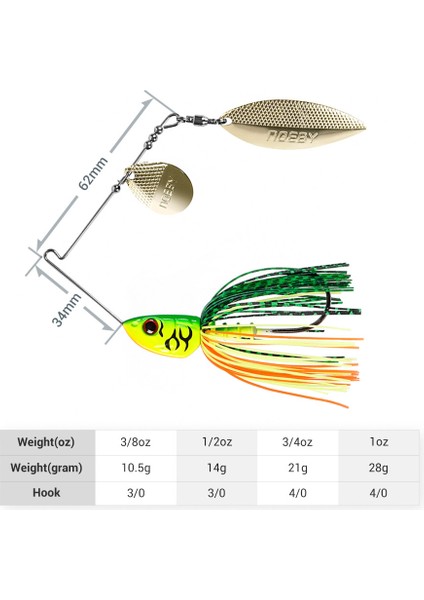 No.4 Stili 21G Noeby Erbait 10.5g 14G 21G 28G Çift Söğüt Bıçak Iğne Stinger Kanca Kaşık Tel Yem Bas Pike Metal Jig Balıkçılık Cazibesi (Yurt Dışından) modelleri