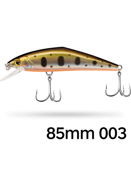 No.3 Tarzı D1 Nehir Alabalık Cazibesi Batan Minnow Balıkçılık Yem Yapay Sert Wobblers Jerkbait Crankbait Bas Pesca Mücadele (Yurt Dışından)