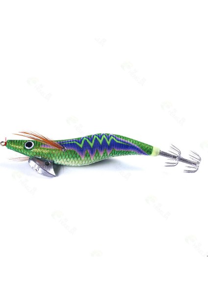 No.3 Tarzı Quid Jig Balıkçılık Lures Aydınlık Kuyruk Ahşap Karides Balıkçılık Kanca Ahtapot Mürekkepbalığı Yapay Jig Lures Sert Yem (Yurt Dışından)