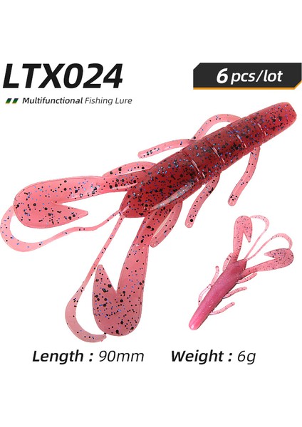 LTX024 Tarzı 9cm-6g Ardea Lures Vibe Kerevit Balık Yemleri G Licone Solucanlar Kerevit Yumuşak Yem Plastik Yaratık Karides Levrek Levrek Olta Takımı (Yurt Dışından)