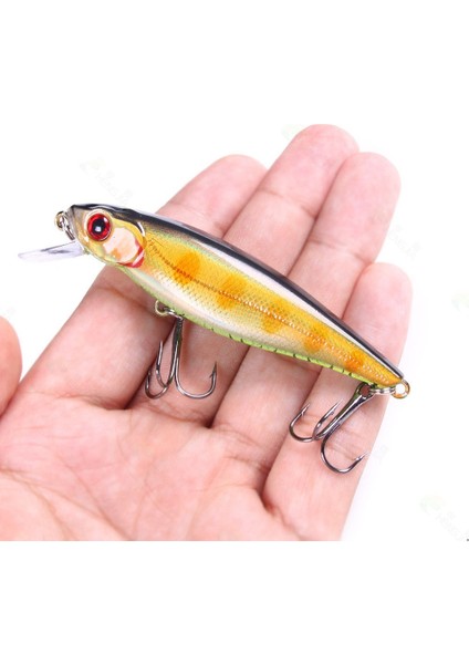 No.10 Stili 1 Adet Minnow Balıkçılık Cazibesi G Yüzen Sert Yem Wobbler Jig Yem Crankbait Sazan Çizgili Bas Pesca Olta Takımı Swimbait (Yurt Dışından) modelleri