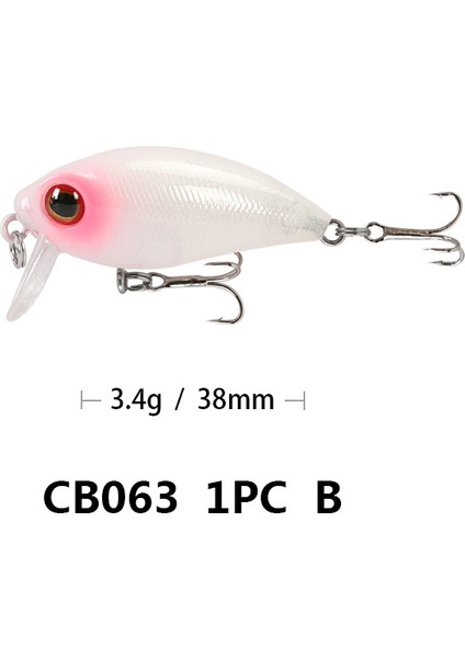 B Tarzı Küçük Yağ Lures Krank Yapay Yem Deniz Swimbait Topwater Eter Sert Yem Kancalar ile Olta Takımı Sahte Yemler (Yurt Dışından)