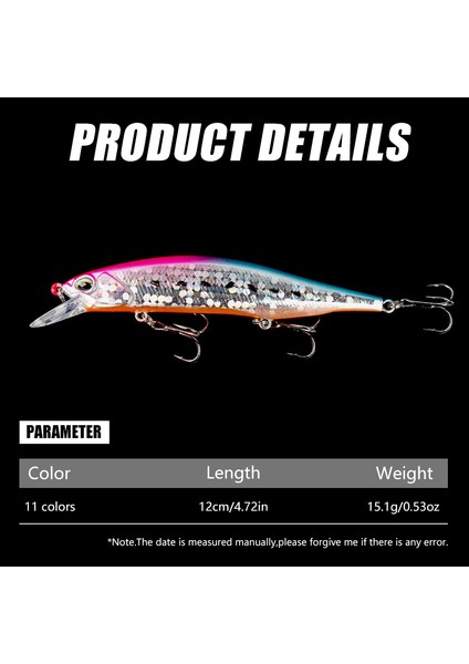 No.4 Stili Hengjia Jerkbait Uzun Derin Minnow Alabalık Cazibesi 12CM-15G Wobbler Jerkbait Sert Yemler Derin Dalış Pike Bas Deniz Balıkçılığı Cazibesi (Yurt Dışından) modelleri