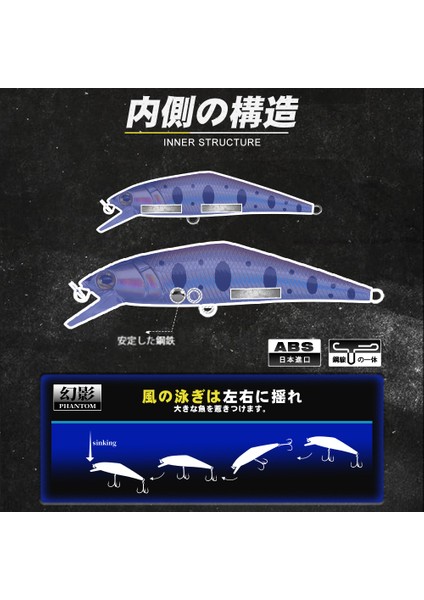 No.1 Stili D1 Nehir Alabalık Cazibesi Batan Minnow Balıkçılık Yem Yapay Sert Wobblers Jerkbait Crankbait Bas Pesca Mücadele (Yurt Dışından) fırsatları