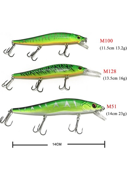 11,5cm-C Tarzı 1pcslot G Balıkçılık Cazibesi Minnow Sert Yem 3 Balıkçılık Kanca ile Balıkçılık Cazibesi Mücadele 3D Gözler (Yurt Dışından)