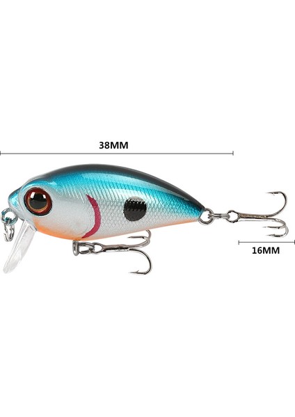 B Tarzı Küçük Yağ Lures Krank Yapay Yem Deniz Swimbait Topwater Eter Sert Yem Kancalar ile Olta Takımı Sahte Yemler (Yurt Dışından)