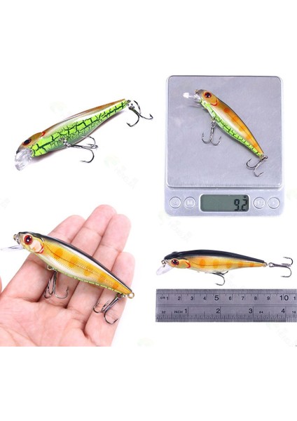No.7 Tarzı 1 Adet Minnow Balıkçılık Cazibesi G Yüzen Sert Yem Wobbler Jig Yem Crankbait Sazan Çizgili Bas Pesca Olta Takımı Swimbait (Yurt Dışından) indirimleri