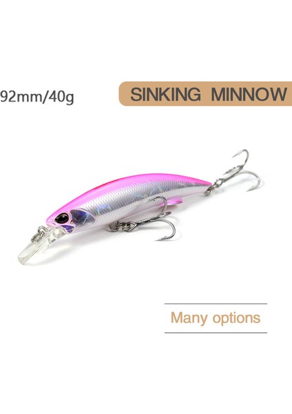 E Tarzı 92 mm Yenı Minnow G Balıkçılık Lures Swimbait Buz Balığı Krankbait Whopper Plopper Lavabo Bas Derin Dalış Cazibesi Yem Japonya Pesca Mücadele (Yurt Dışından)