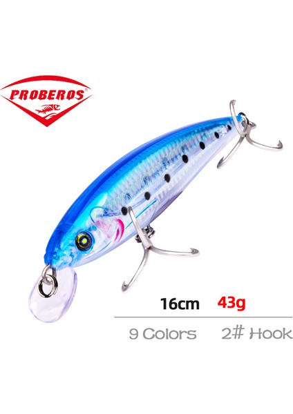 F Tarzı G 16 cm Wobbler Balıkçılık Cazibesi Büyük Crankbait Minnow Peche Bas Trolling Yapay Yem Pike Sazan Cezbeder Peche Olta Takımı (Yurt Dışından) fiyatları