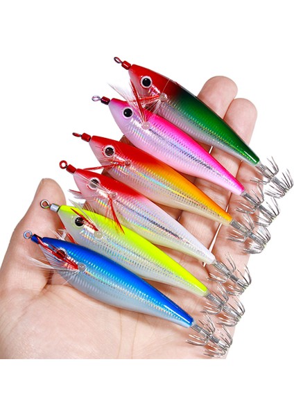 No.6 Stili Newup Pesca Eging Kalamar Jig Ahşap Karides Kancalar Ahtapot Yem 10 cm 10G Aydınlık Ahtapot Yem Balıkçılık Için Ürünler Yapay Yem (Yurt Dışından) modelleri