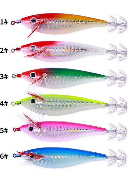 No.6 Stili Newup Pesca Eging Kalamar Jig Ahşap Karides Kancalar Ahtapot Yem 10 cm 10G Aydınlık Ahtapot Yem Balıkçılık Için Ürünler Yapay Yem (Yurt Dışından) fırsatları
