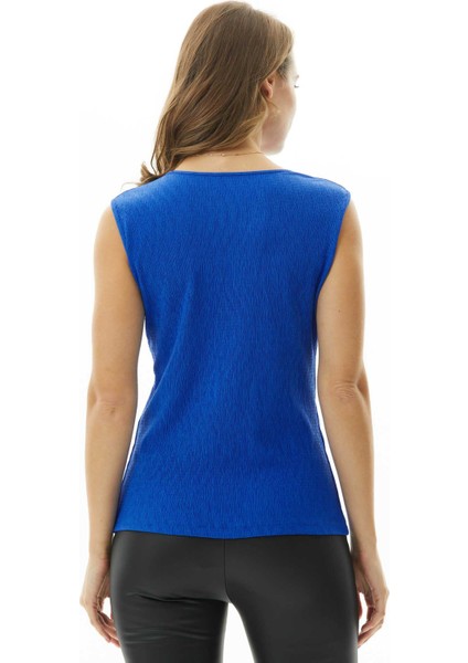 Degaje Yaka Kolsuz Pliseli Bluz fırsatları