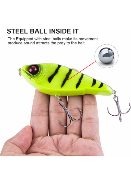JKB150-07 Stili Hanlin Glide Jerkbait mm Popüler Pike Sert Pislik Yemi Crankbait Muskie Lures Balıkçılık Cazibesi Wobbler Bas Mücadelesi (Yurt Dışından)