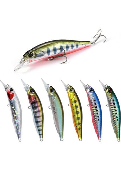 C Tarzı 7.7 cm 8.4g Balıkçılık Cazibesi Minnow Wobbler Cazibesi Rozante Uzun Döküm Askıya Alma Jerkbait Swimbait Yapay Sert Yem Bas Yem (Yurt Dışından)