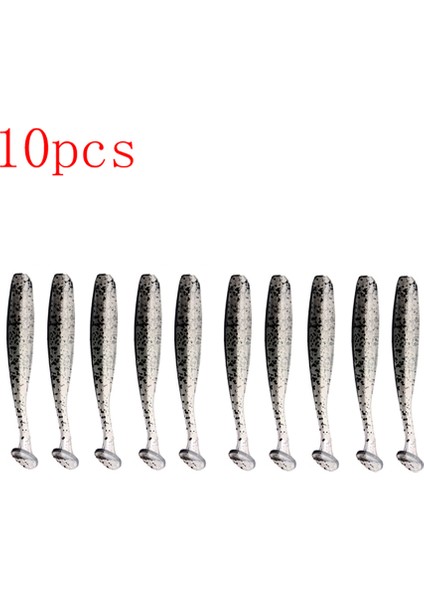 Siyah Stil 5,5 cm Texas Rig Tam Set 5. Silikon Yumuşak Yem Pike Yemi Için Wobblers Balık Oltası Kurşun Şekilli Frenleyici Boncuk Seti Yem Seti (Yurt Dışından)