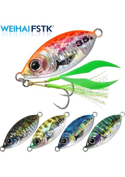 JP221008RENKLI-C Stili 25G Metal Jig Balıkçılık Cazibesi Yavaş Pitch Jig Yaprak 15G 25G 35G Kıyı Döküm Jig Kaşık Bas Balıkçılık Yem Alabalık Tuzlu Su Jig Lures (Yurt Dışından)
