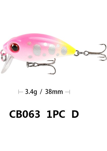D Tarzı Küçük Yağ Lures Krank Yapay Yem Deniz Swimbait Topwater Eter Sert Yem Kancalar ile Olta Takımı Sahte Yemler (Yurt Dışından)