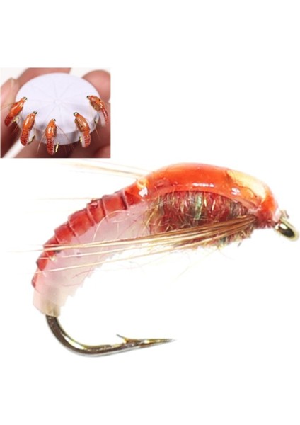 T Tarzı 6 Adet 6 Adet Hızlı Batan Perisi Scud Fly Bug Solucan Alabalık Balıkçılık Sinekler Yapay Böcek Balıkçılık Yem Cazibesi Balıkçılık Araçları (Yurt Dışından)