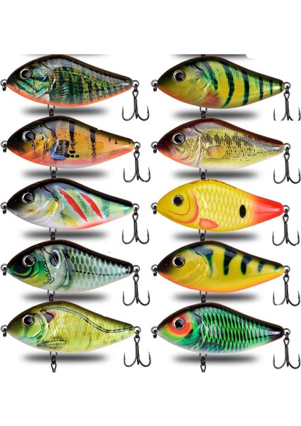 E Tarzı 60MM-15G Fangbait Balıkçılık Pike Yemleri Kaydırıcı Pislik Yalpalama Çıngırak 6 cm Yavaş Batan Yüksek Sesli Jerkbaits Tam Aralıklı Pike Misk Yemi (Yurt Dışından) indirimleri