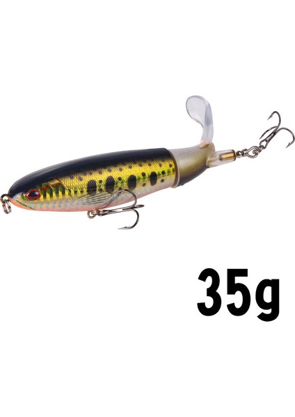 3-35G Tarzı Mcm Topwater Balıkçılık Cazibesi Whopper Popper Yapay Yem Sert Plopper Yumuşak Dönen Kuyruk Olta Takımı Balıkçılık Yem (Yurt Dışından)