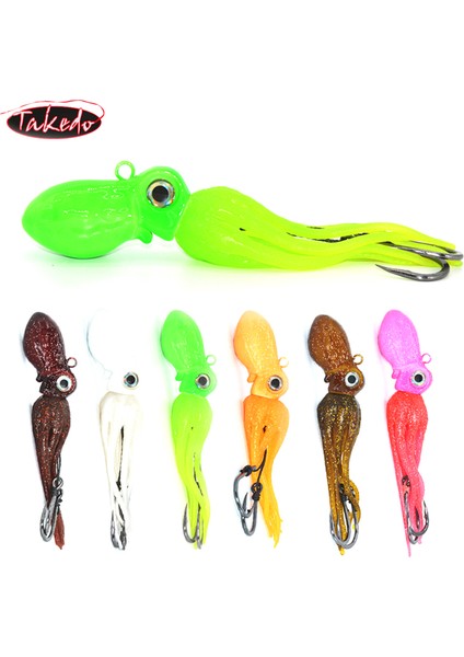 E Tarzı 150G Takedo LG01 Tpr Malzeme 150G - 450G Kalamar Etek Ahtapot Cazibesi Yardımcı Kanca ile Metal Jig Kafa Trolling Lures Tekne Ton Balığı Köpekbalığı (Yurt Dışından) fiyatları